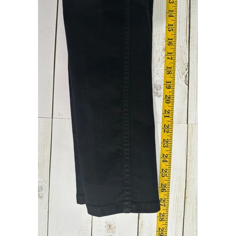 Free People Black Stretch Skinny Slim Jeans mid Rise Dark Wash Size 28‎